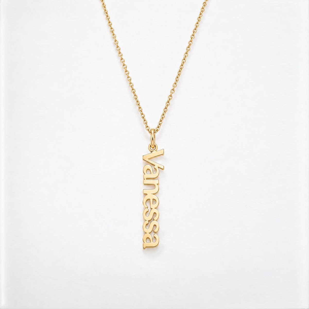 Vertocal Name Necklace