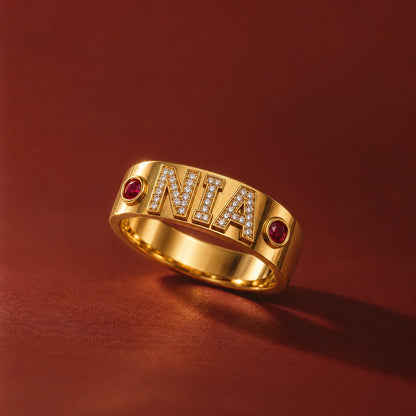 Nia Diamond + Birthstone Ring