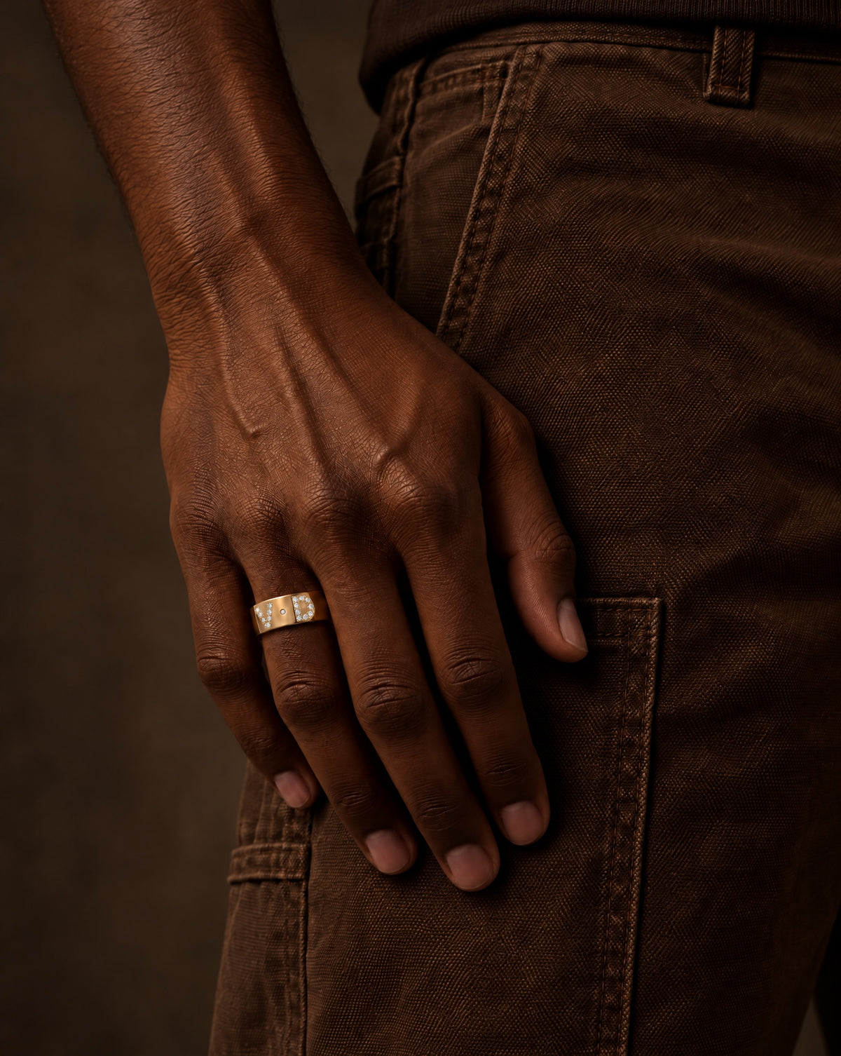 Diamond Initial Band