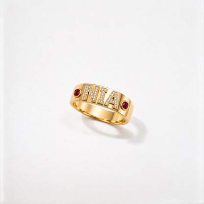Nia Diamond + Birthstone Ring